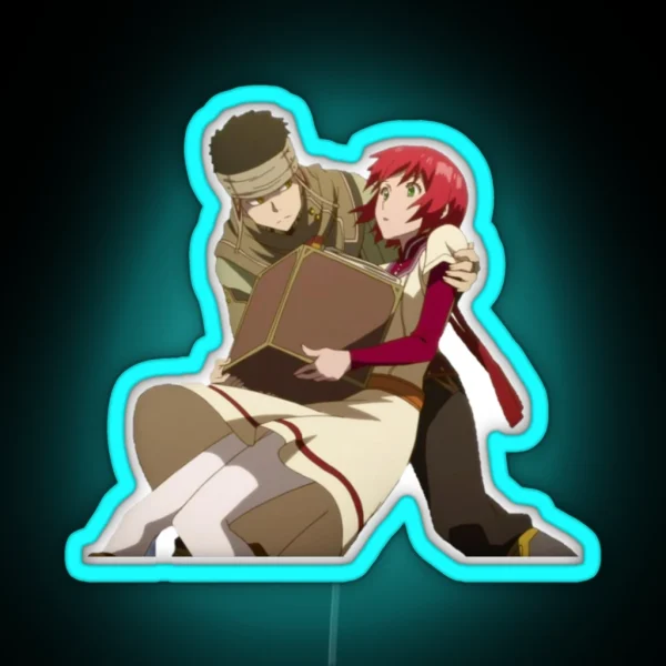 Snow White Shirayuki And Obi RGB Neon Sign
