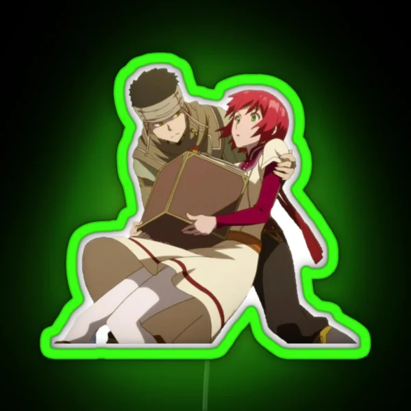 Snow White Shirayuki And Obi RGB Neon Sign