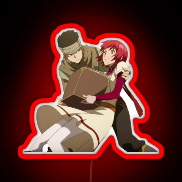 Snow White Shirayuki And Obi RGB Neon Sign