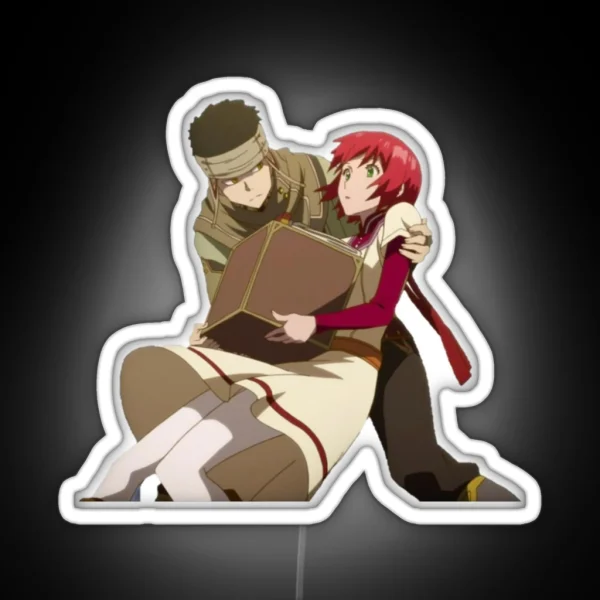 Snow White Shirayuki And Obi RGB Neon Sign
