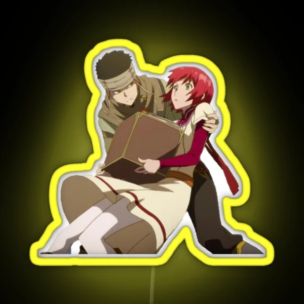 Snow White Shirayuki And Obi RGB Neon Sign