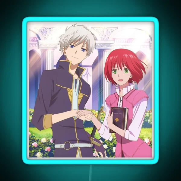 Snow White With The Red Hair Shirayuki And Zen RGB Neon Sign