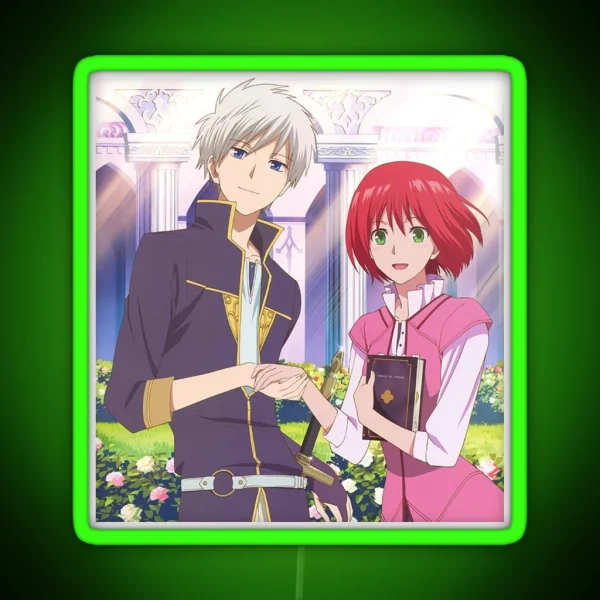 Snow White With The Red Hair Shirayuki And Zen RGB Neon Sign