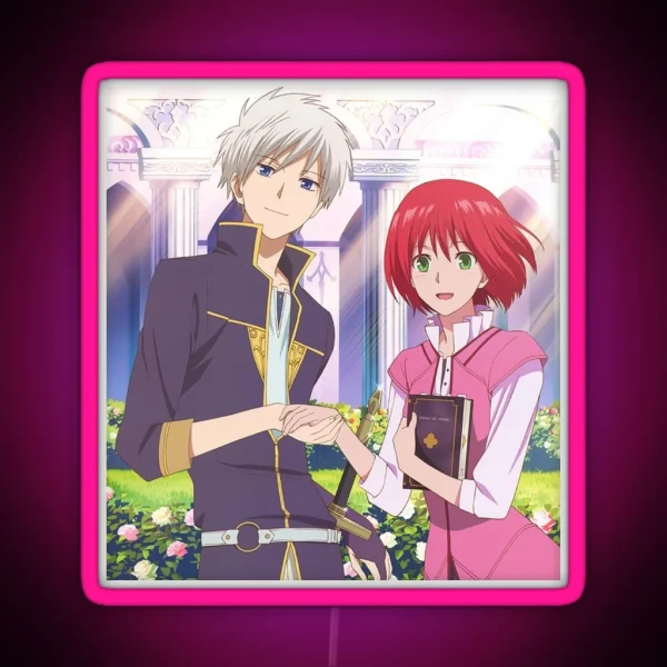Snow White With The Red Hair Shirayuki And Zen RGB Neon Sign