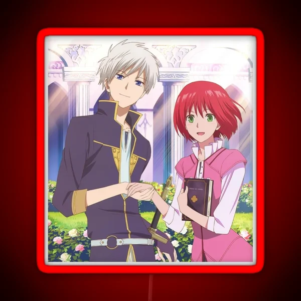 Snow White With The Red Hair Shirayuki And Zen RGB Neon Sign