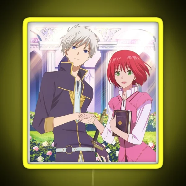 Snow White With The Red Hair Shirayuki And Zen RGB Neon Sign