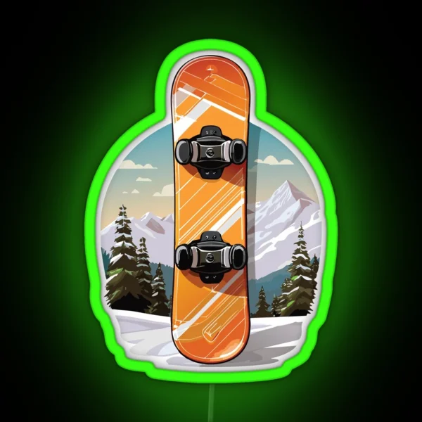 Snowboard RGB Neon Sign