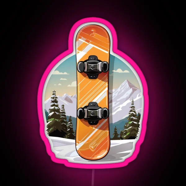 Snowboard RGB Neon Sign