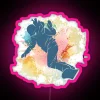 Women's Snowboarding Gifts: Neon Pink Snowboard Sign