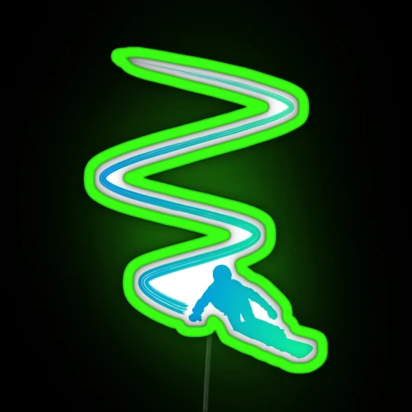 Snowboarding RGB Neon Sign