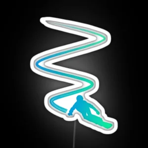 Snowboarding RGB Neon Sign