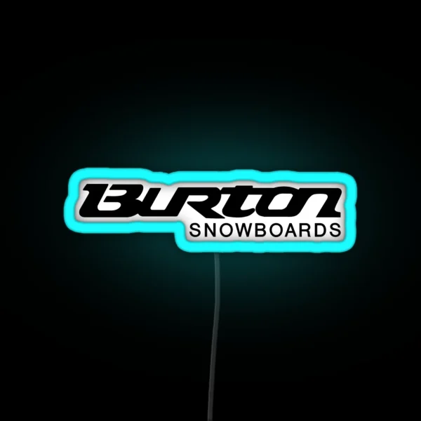 Snowboards Mountain RGB Neon Sign