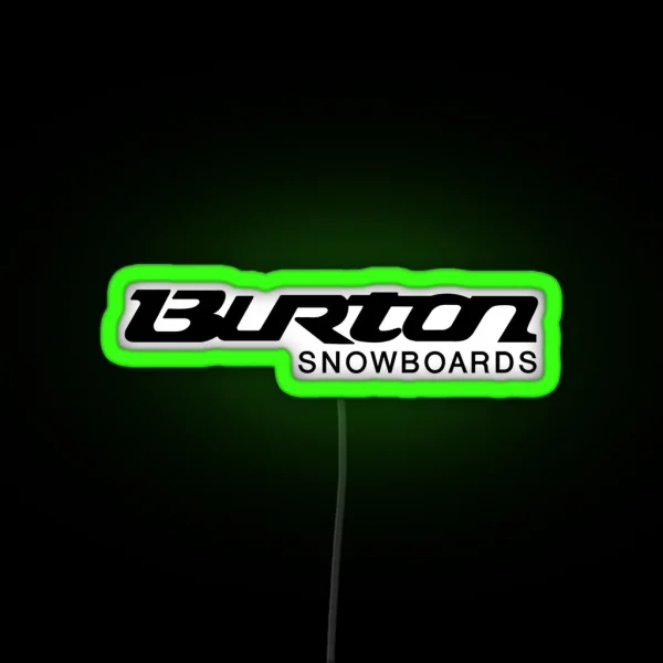 Snowboards Mountain RGB Neon Sign