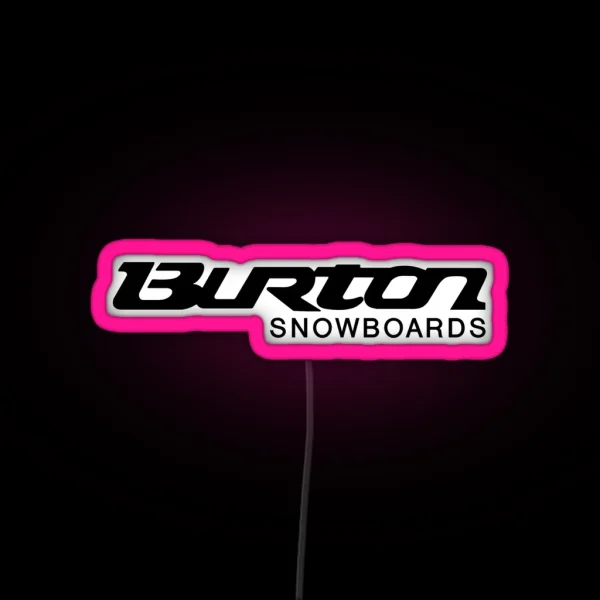 Snowboards Mountain RGB Neon Sign
