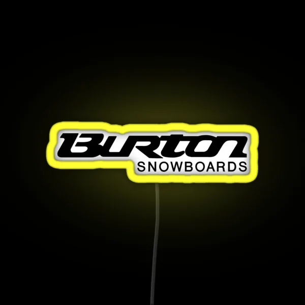 Snowboards Mountain RGB Neon Sign