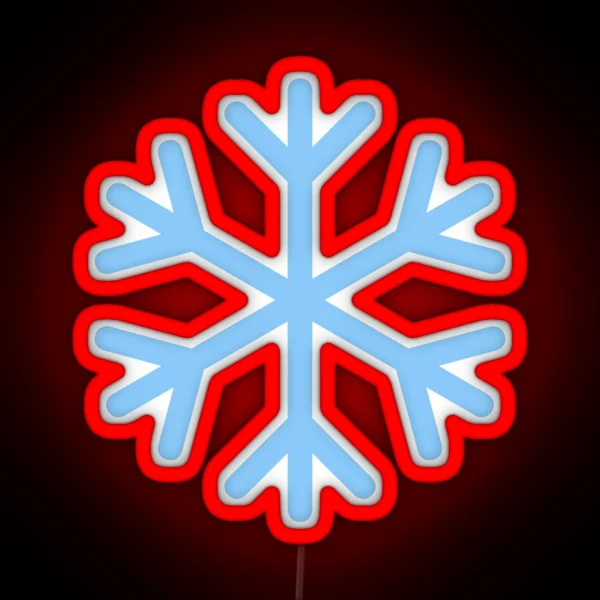 Snowflake Emoji RGB Neon Sign