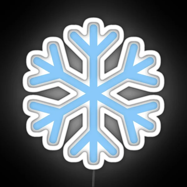 Snowflake Emoji RGB Neon Sign