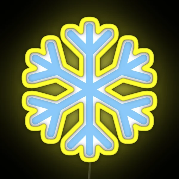 Snowflake Emoji RGB Neon Sign