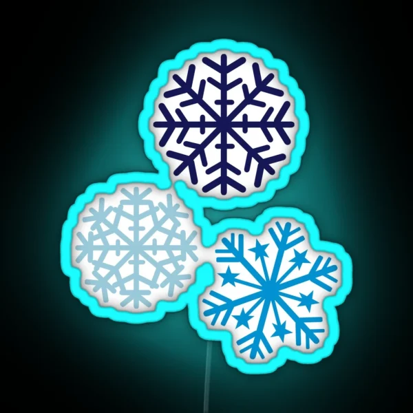 Snowflakes RGB Neon Sign
