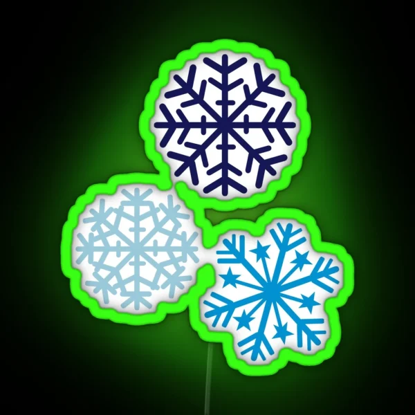 Snowflakes RGB Neon Sign