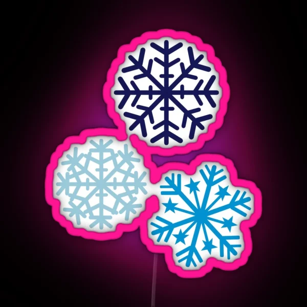 Snowflakes RGB Neon Sign