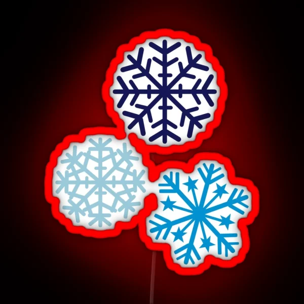 Snowflakes RGB Neon Sign