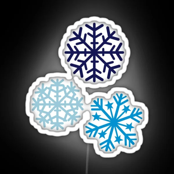 Snowflakes RGB Neon Sign
