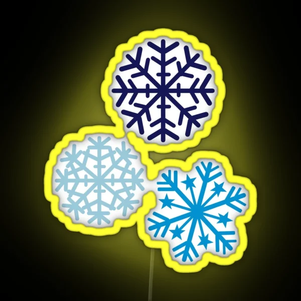 Snowflakes RGB Neon Sign