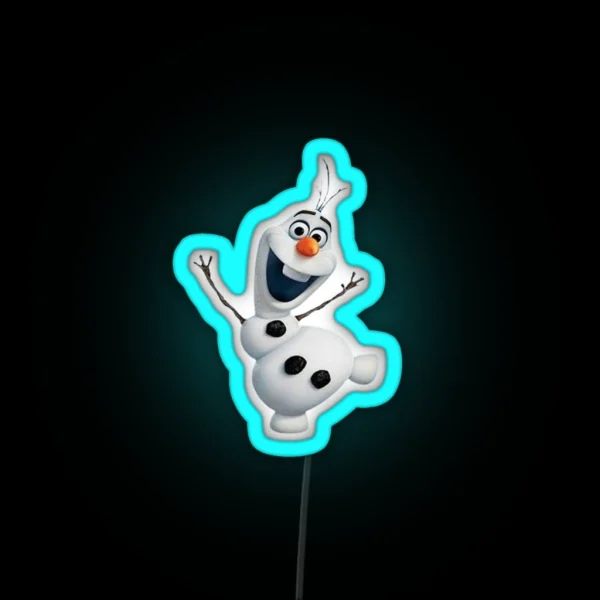 Snowman Led Olaf RGB Neon Sign