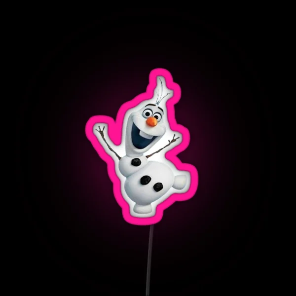Snowman Led Olaf RGB Neon Sign