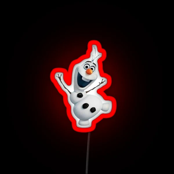 Snowman Led Olaf RGB Neon Sign