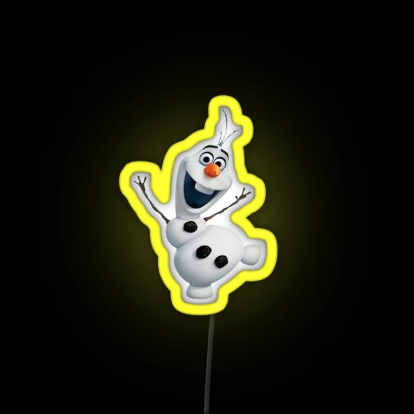 Snowman Led Olaf RGB Neon Sign
