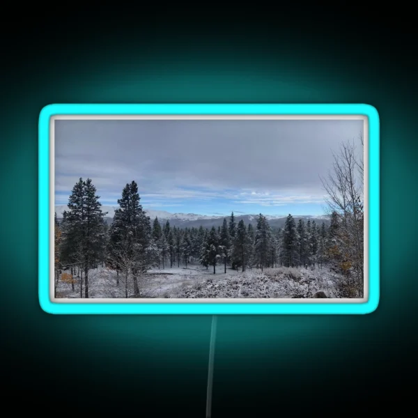 Snowy Collegiate Peaks RGB Neon Sign
