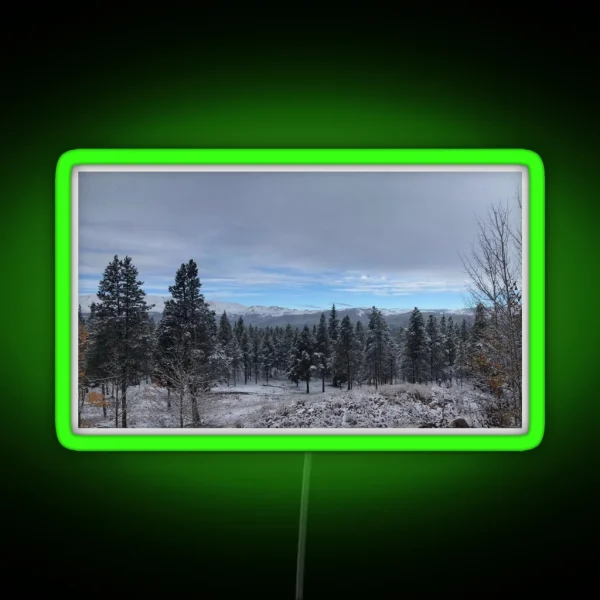 Snowy Collegiate Peaks RGB Neon Sign