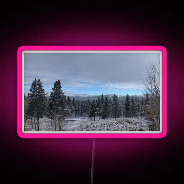 Snowy Collegiate Peaks RGB Neon Sign