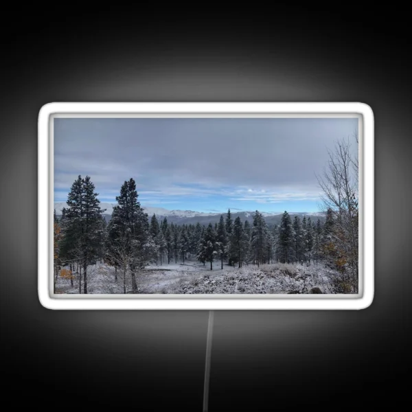 Snowy Collegiate Peaks RGB Neon Sign