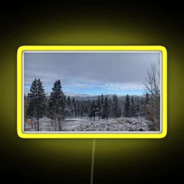 Snowy Collegiate Peaks RGB Neon Sign
