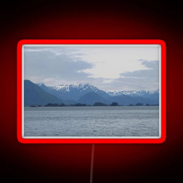 Snowy Mountains RGB Neon Sign