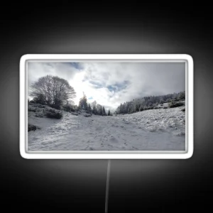 Snowy Mountains RGB Neon Sign