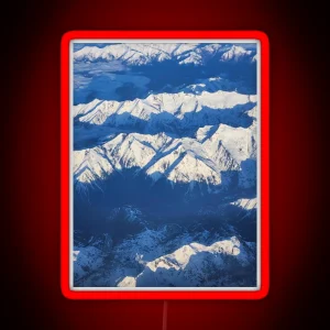 Snowy Mountains RGB Neon Sign