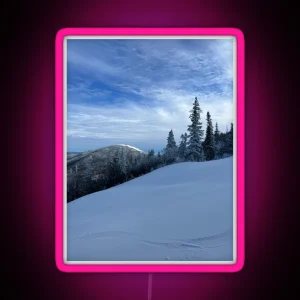 Snowy Mountains RGB Neon Sign