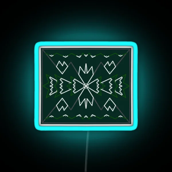 Snowy Mountains RGB Neon Sign