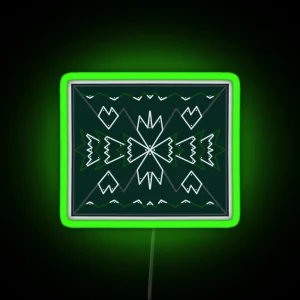 Snowy Mountains RGB Neon Sign