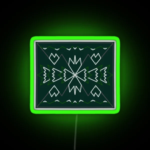 Snowy Mountains RGB Neon Sign