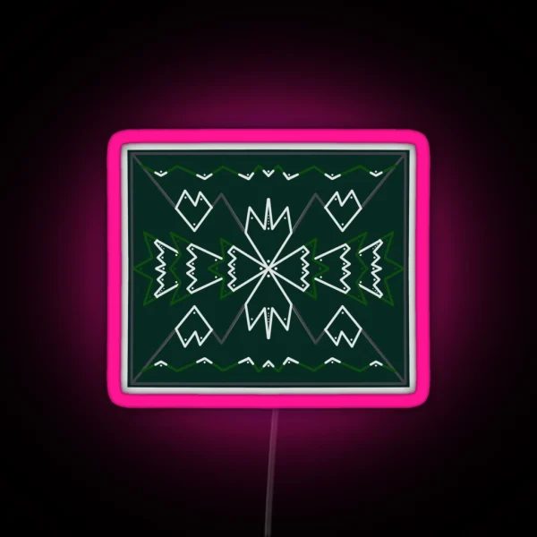 Snowy Mountains RGB Neon Sign