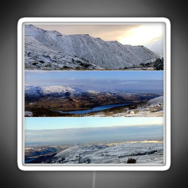 Snowy Mountains RGB Neon Sign