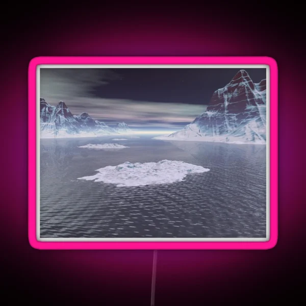 Snowy Peaks RGB Neon Sign