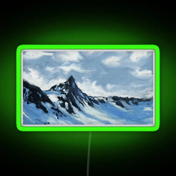 Snowy Peaks RGB Neon Sign