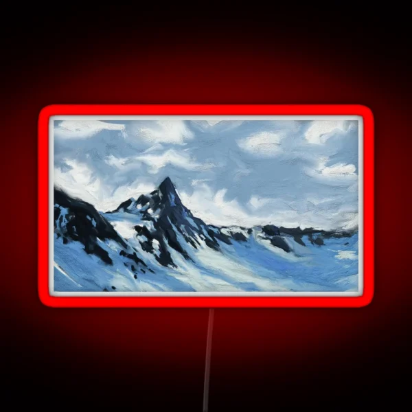 Snowy Peaks RGB Neon Sign