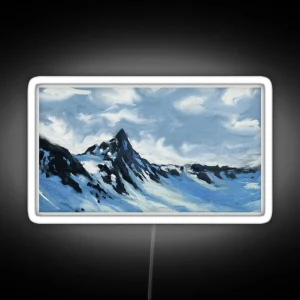 Snowy Peaks RGB Neon Sign